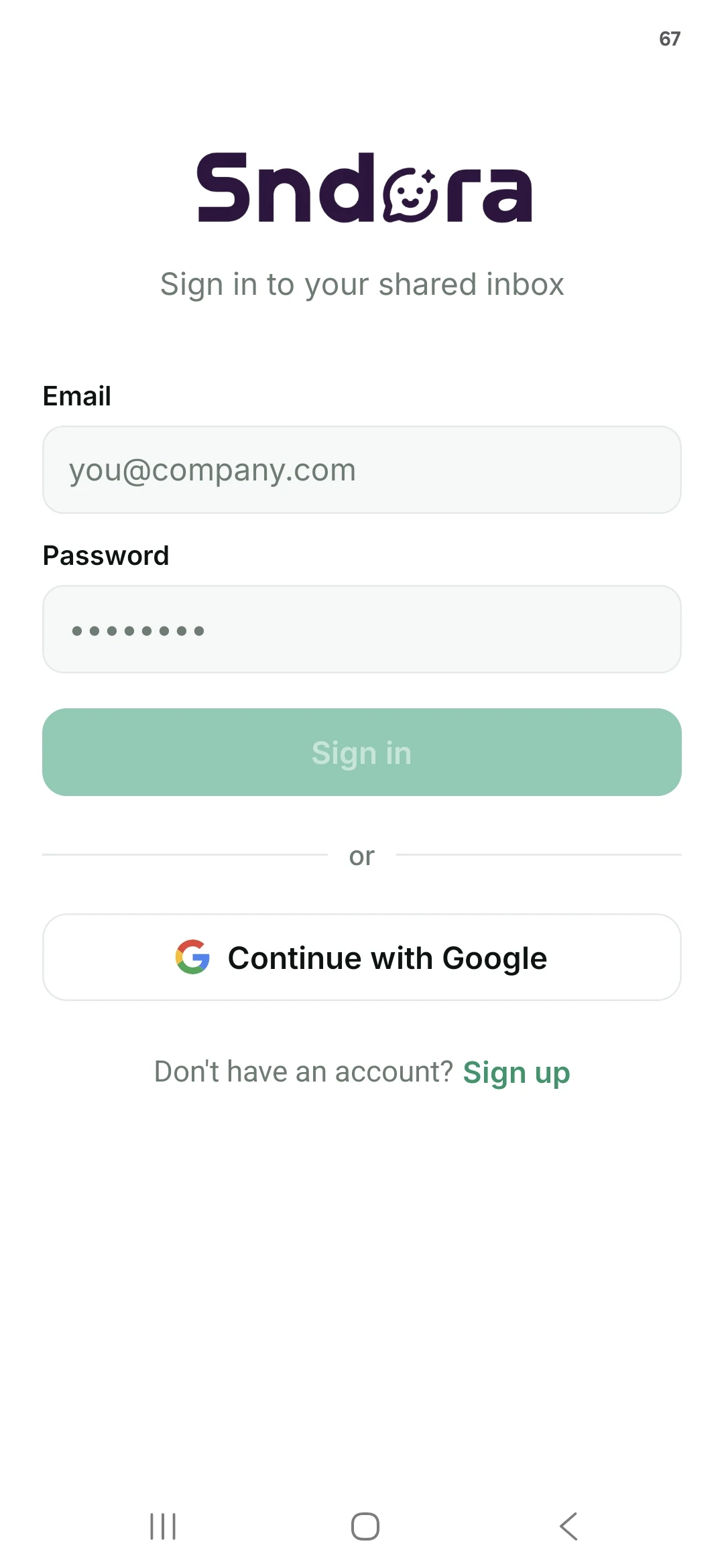 Sndora screenshot